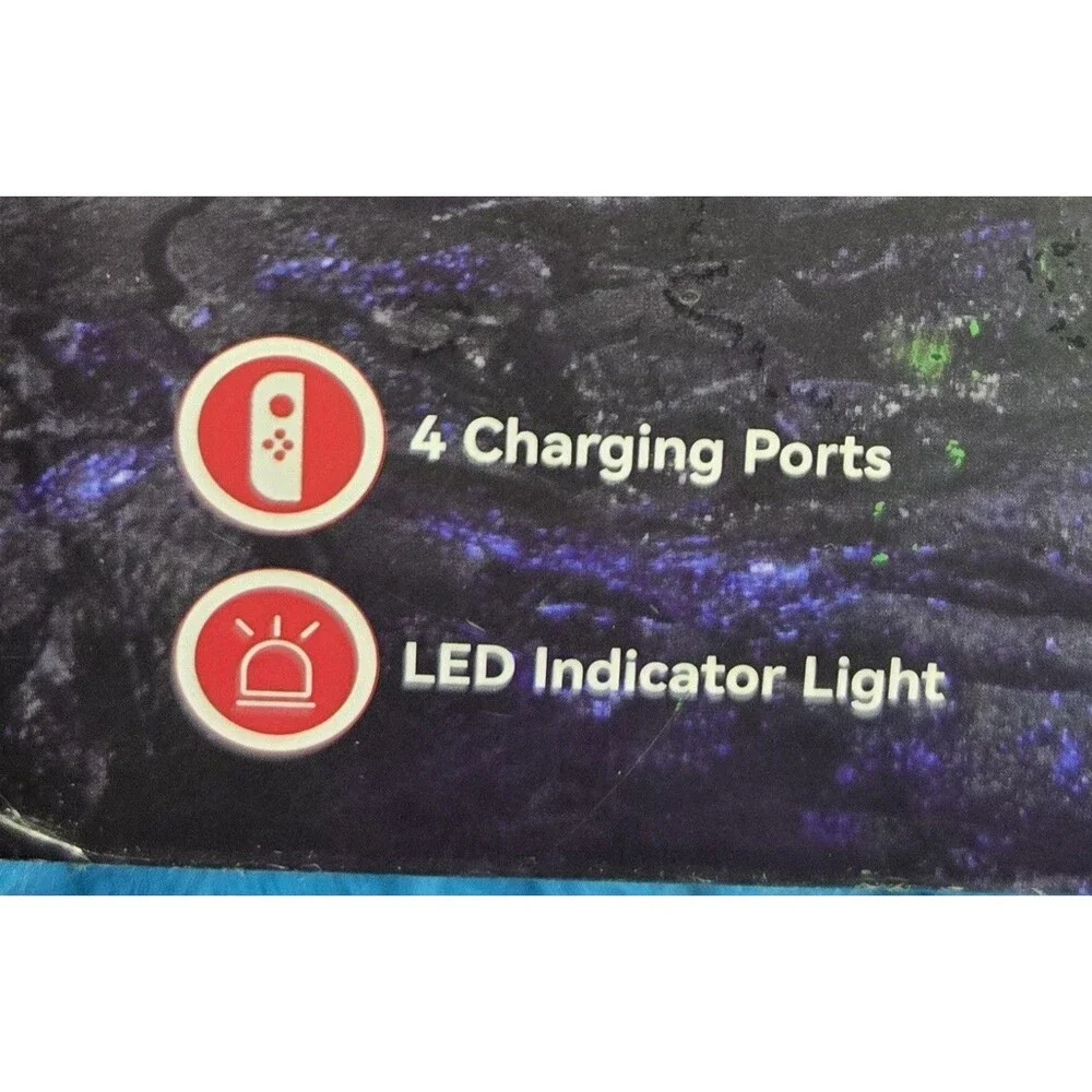 Sealed N4502 Controller Charging Dock Black 4 Ports LED Indicator Light for NS2